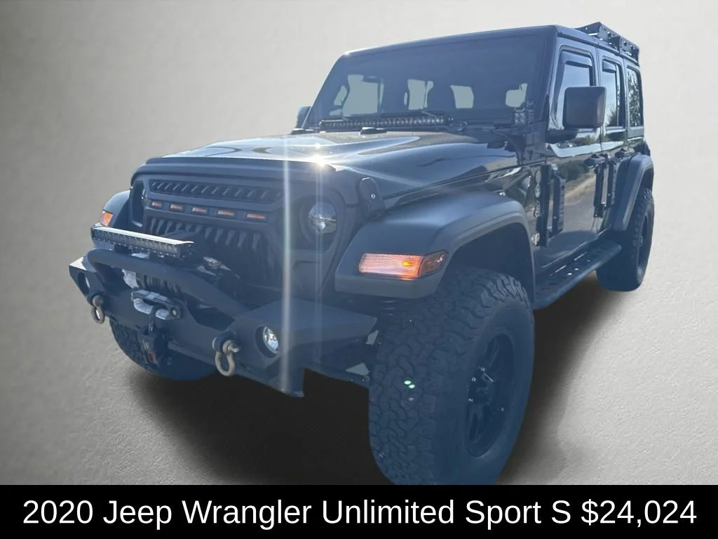 Used 2020 Black Jeep Unlimited Sport S image 7