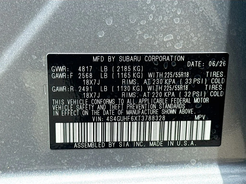 New 2026 Silver Subaru Sport image 40