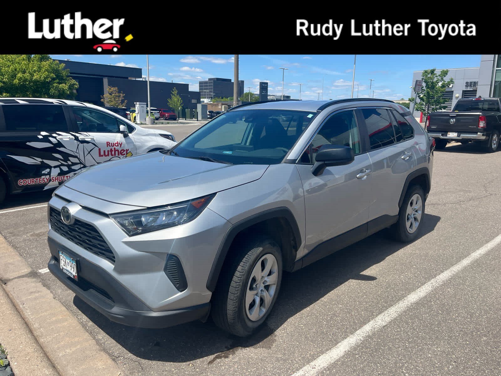 Certified Used 2021 Silver Sky Metallic Toyota LE image 1