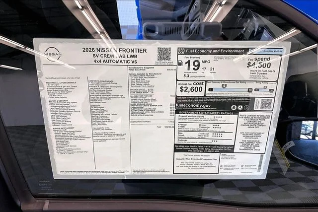 New 2026 Bluestone Pearl Nissan SV image 38