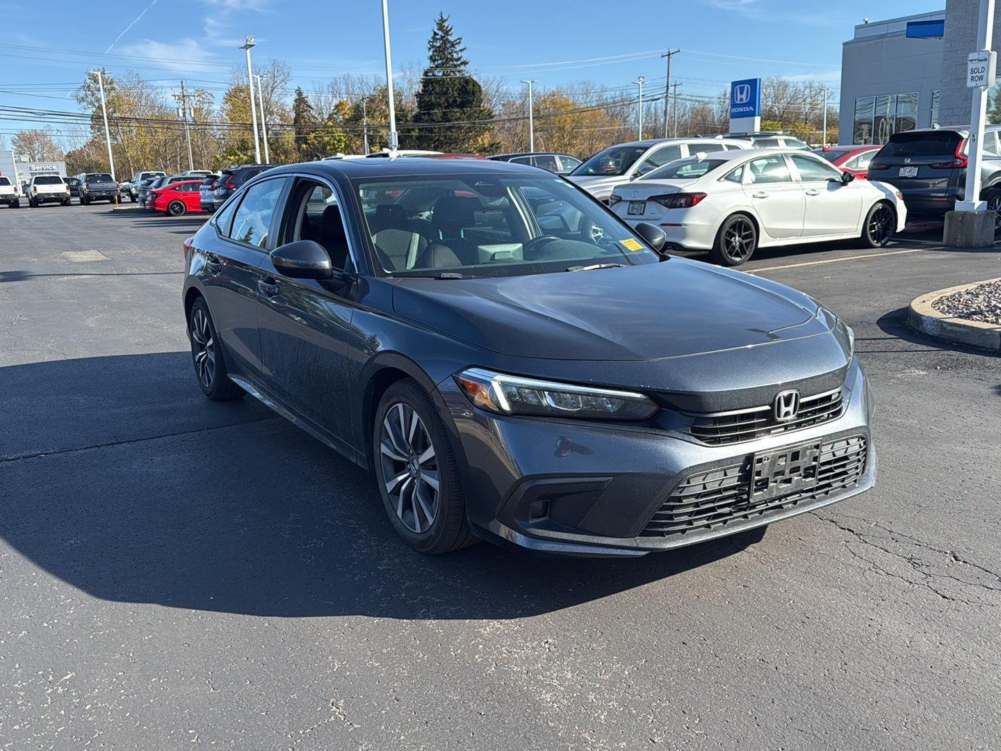 Used 2024 Meteorite Gray Metallic Honda EX image 4