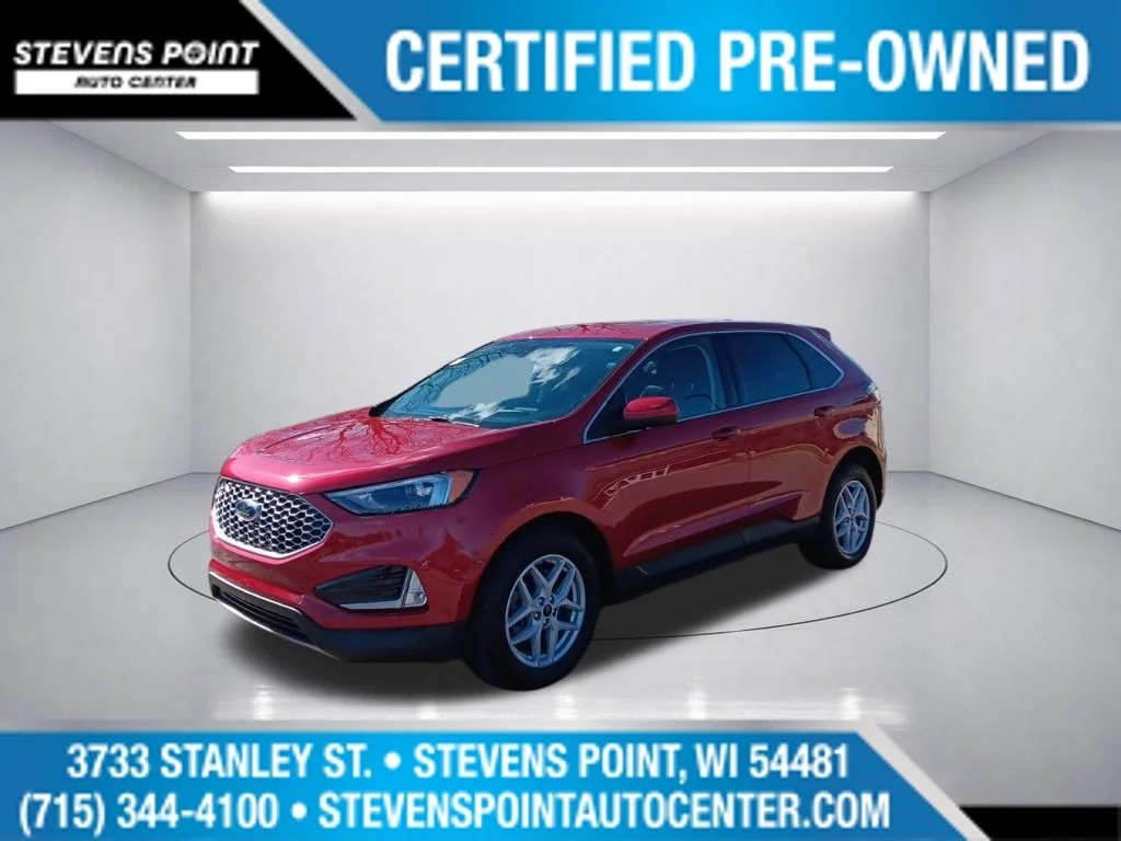 Used 2023 Rapid Red Metallic Tinted Clearcoat Ford SEL image 1