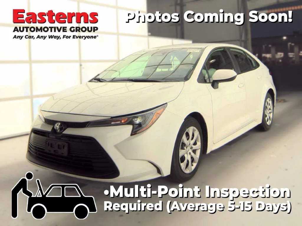 Used 2025 White Toyota LE image 1