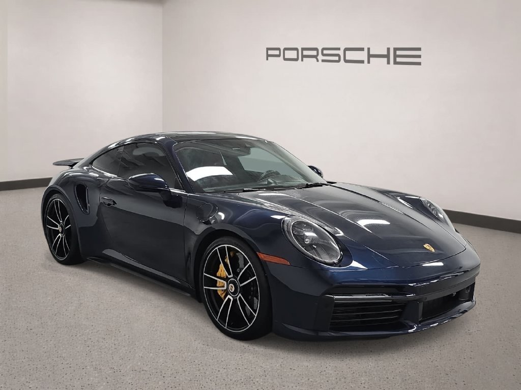 Certified Used 2021 Blue Porsche Turbo S image 8
