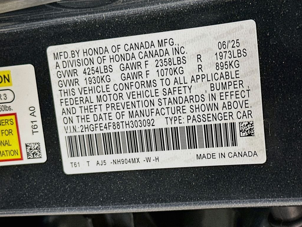 Certified Used 2026 Meteorite Gray Metallic Honda 2WD Sport Touring Hybrid image 34