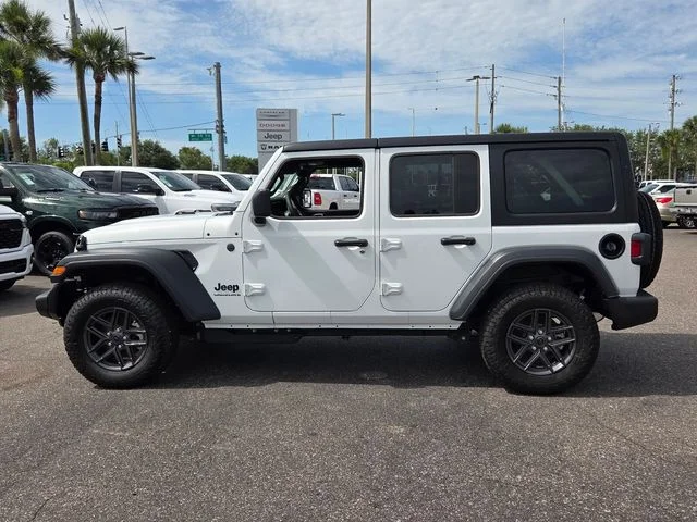 New 2026 Bright White Clear-Coat Exterior Paint Jeep Sport S image 4