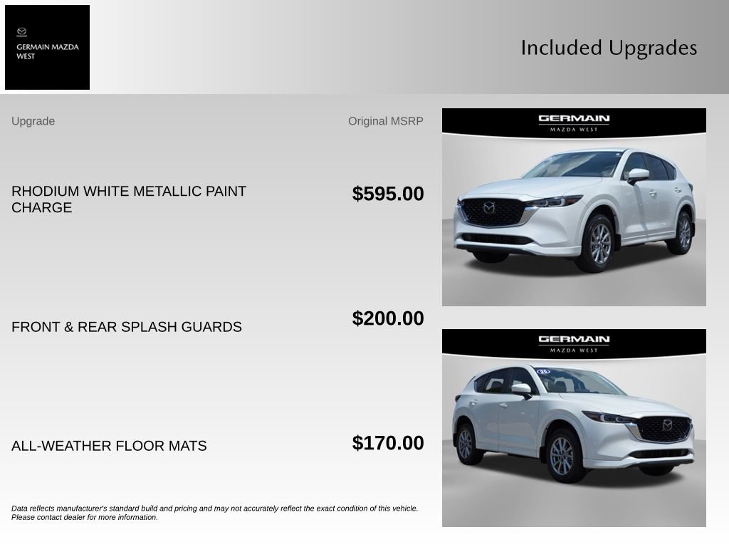 Certified Used 2025 White Mazda 2.5 S Select Package image 11