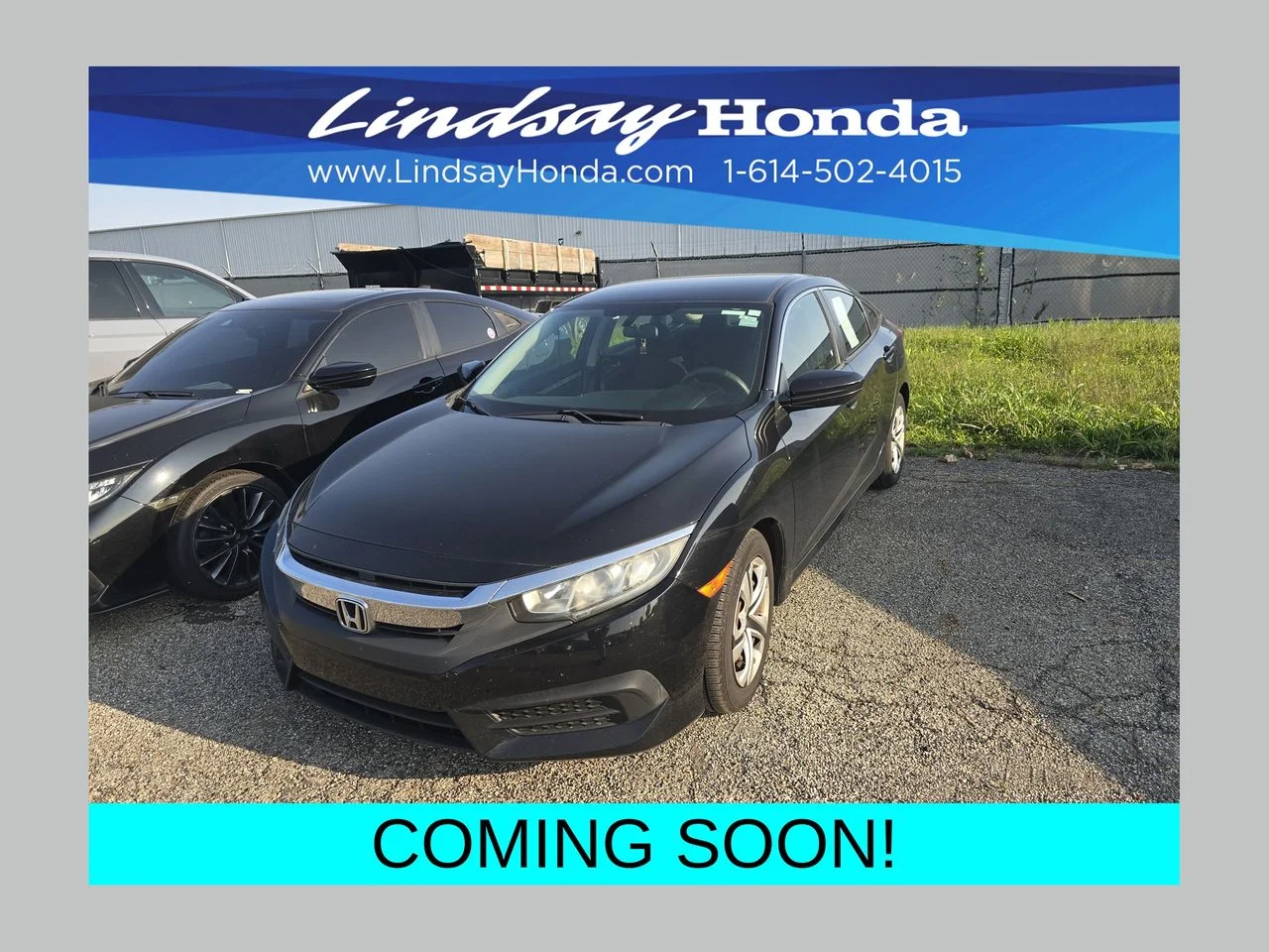 Used 2017 Crystal Black Pearl Honda LX image 1
