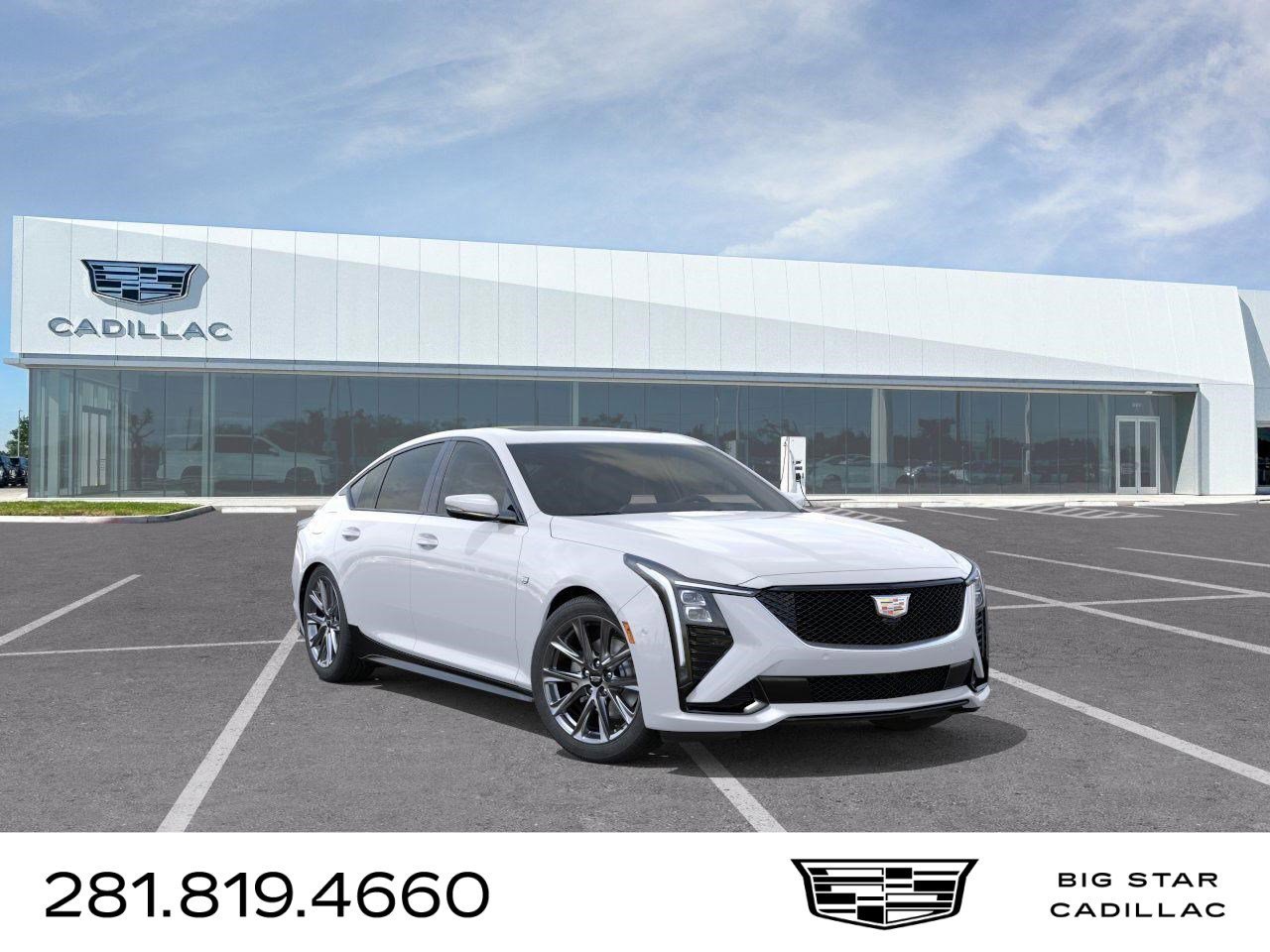 New 2026 Vibrant White Tricoat Cadillac Sport image 1