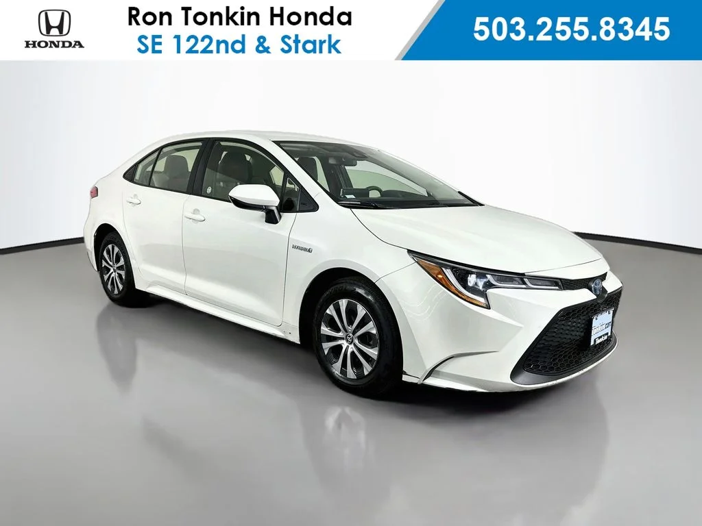 Used 2021 Blizzard Pearl Toyota LE image 1