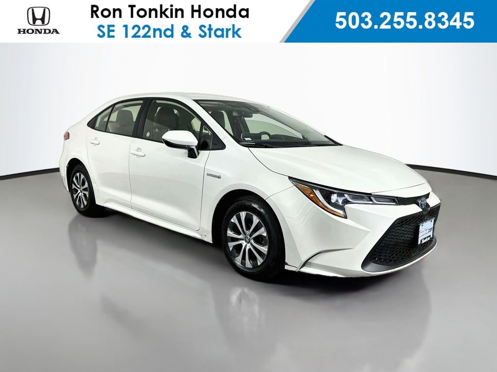 Used 2021 Blizzard Pearl Toyota LE image 1