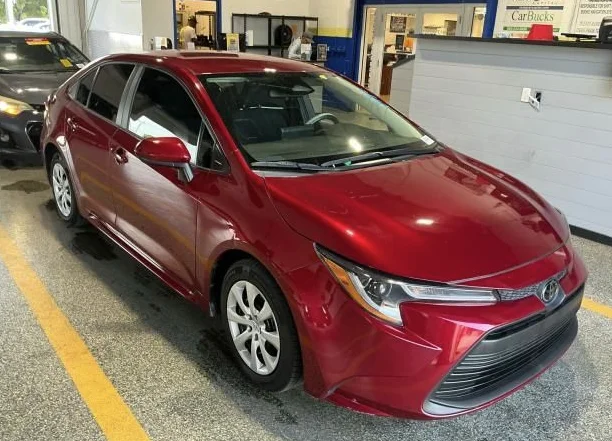 Used 2024 Red Toyota LE image 3