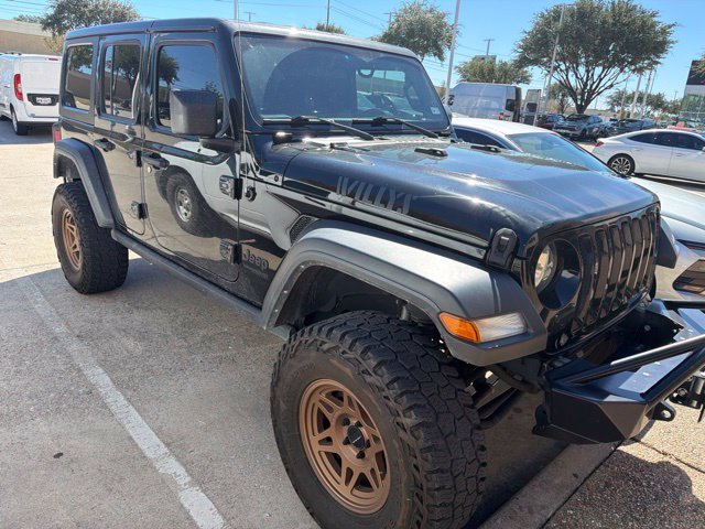 Used 2021 Black Clearcoat Jeep Unlimited Willys image 2