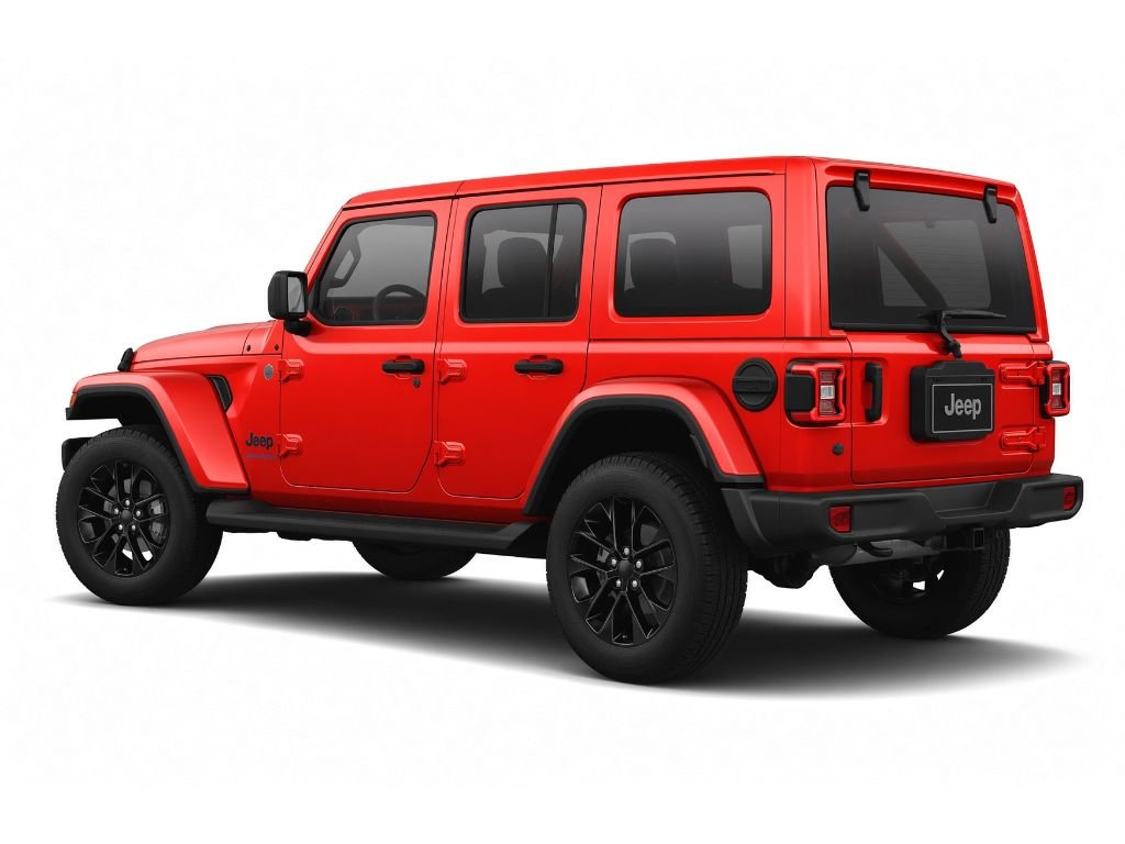 Used 2025 Firecracker Red Clearcoat Jeep Sahara image 4