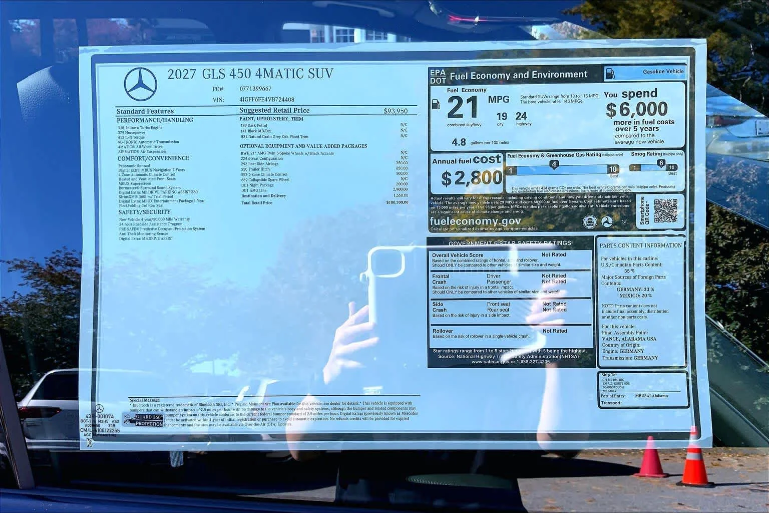 New 2027 Dark Petrol Mercedes-Benz GLS 450 image 26