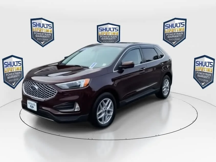 Used 2024 Burgundy Velvet Metallic Tinted Clearcoat Ford SEL image 6