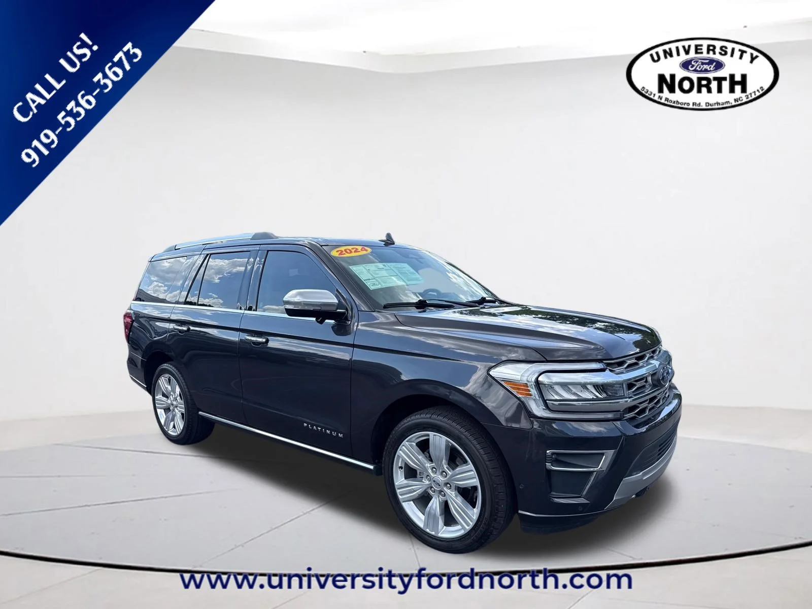 Used 2024 Dark Matter Gray Metallic Ford Platinum image 1