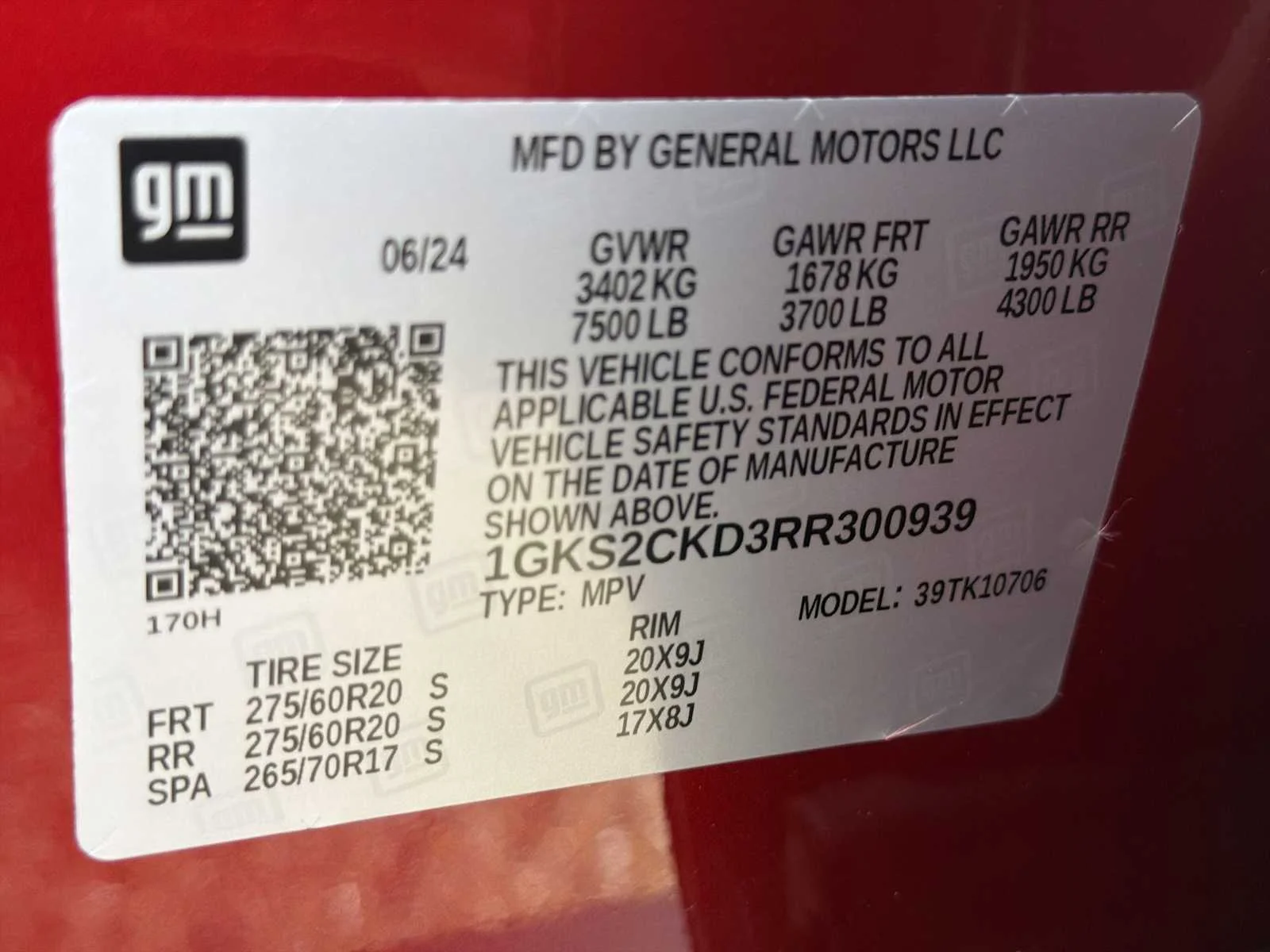 Used 2024 Volcanic Red Tintcoat GMC AT4 image 34