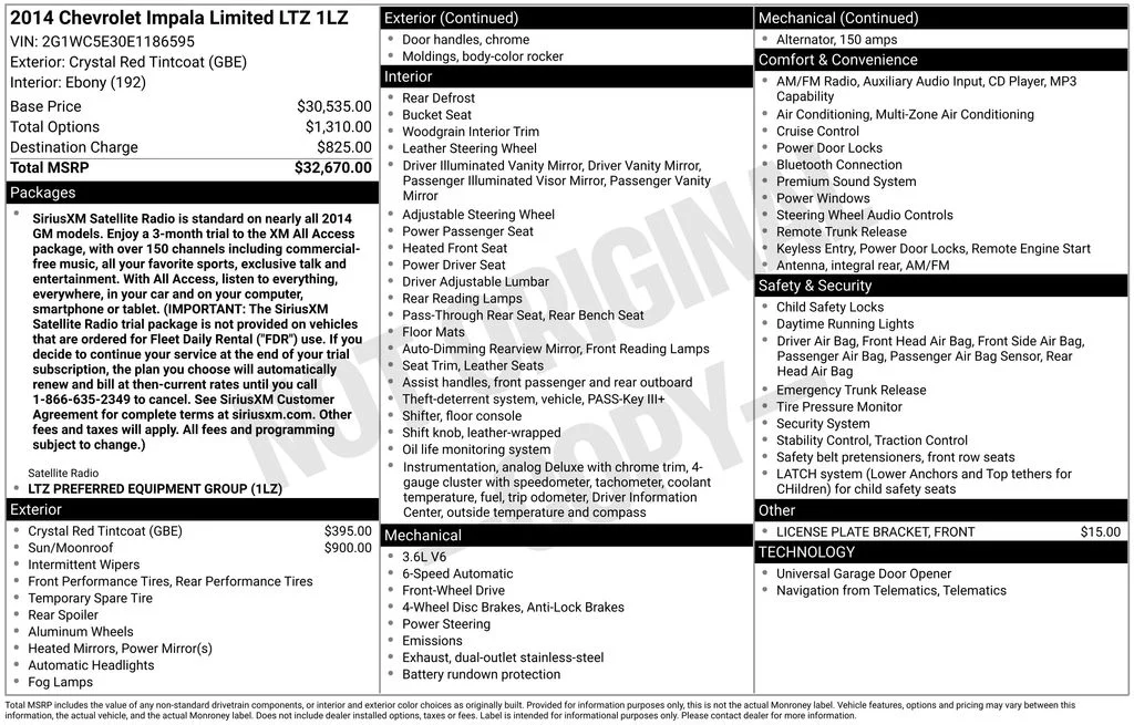 Used 2014 Red Chevrolet LTZ image 3
