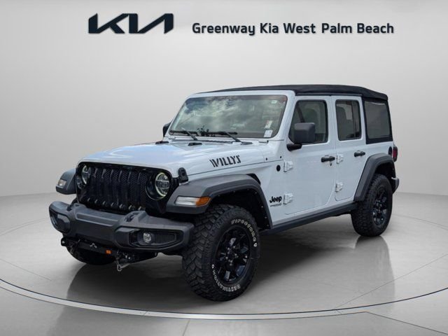 Used 2021 White Jeep Unlimited Willys image 3