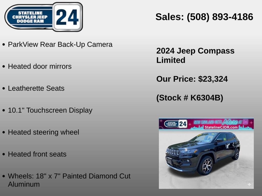 Used 2024 Black Jeep Limited image 6