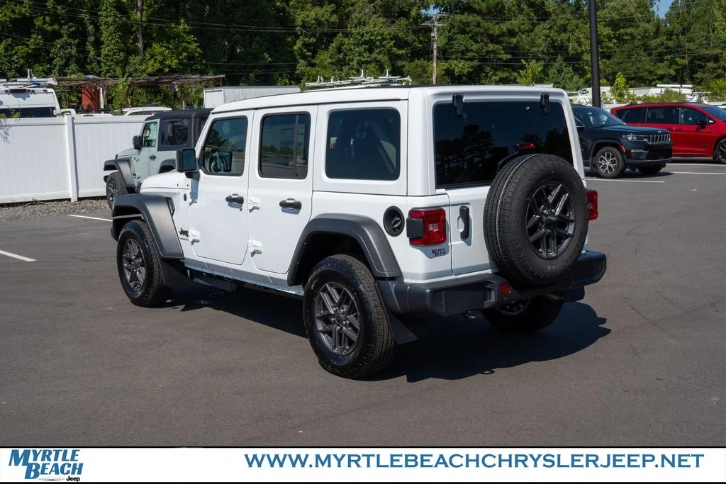 New 2026 Bright White Clear-Coat Exterior Paint Jeep Sport S image 4