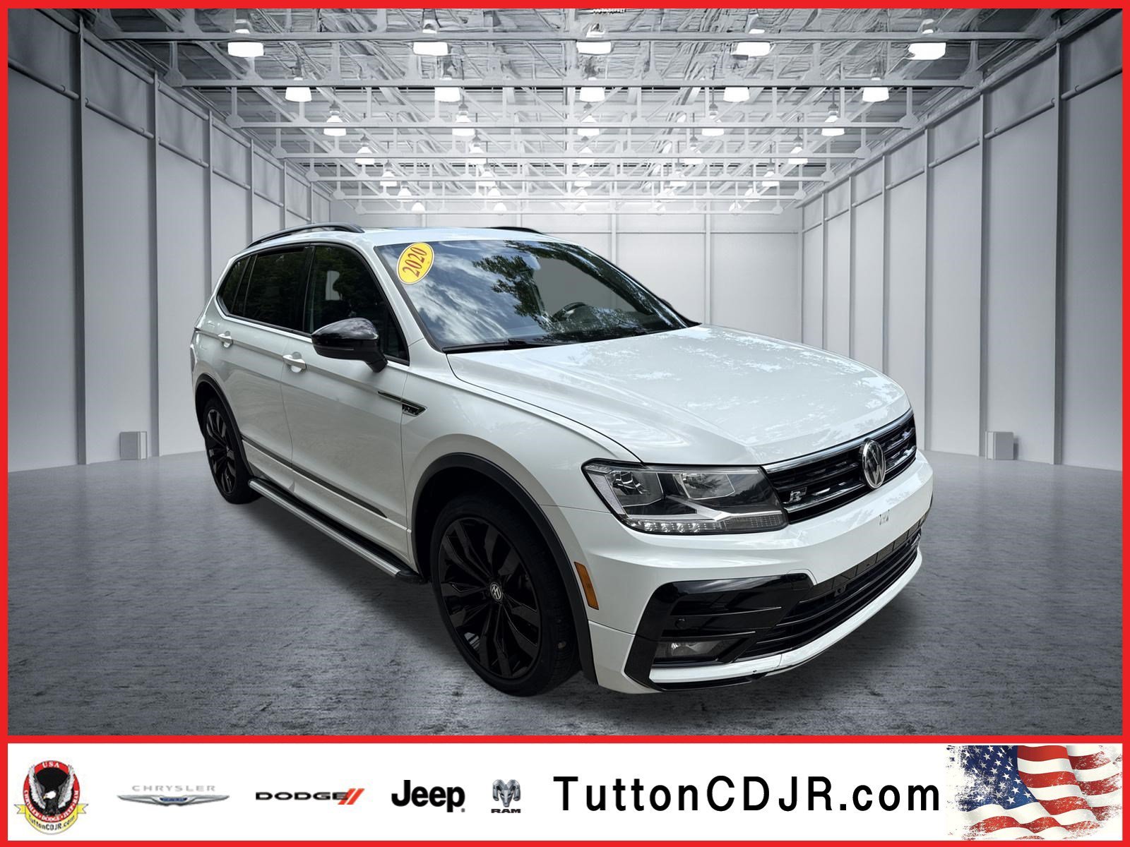 Used 2020 Pure White Volkswagen SE R-Line Black image 1