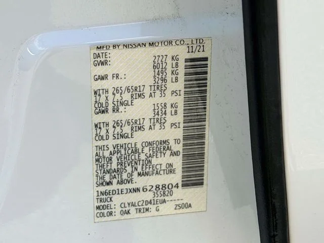 Used 2022 White Nissan SV image 24