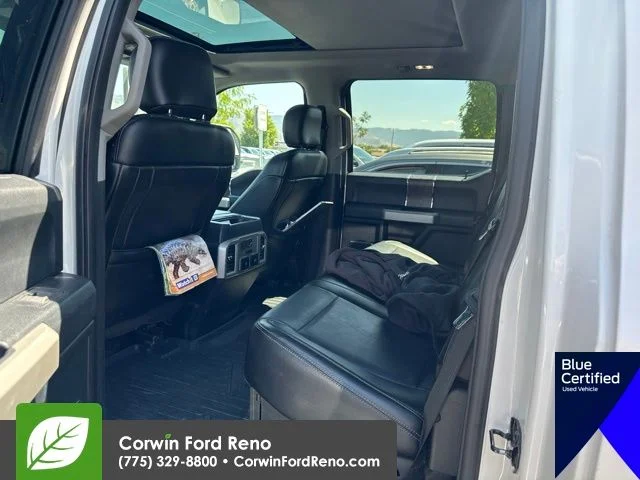 Used 2018 White Platinum Clearcoat Metallic Ford Lariat image 11
