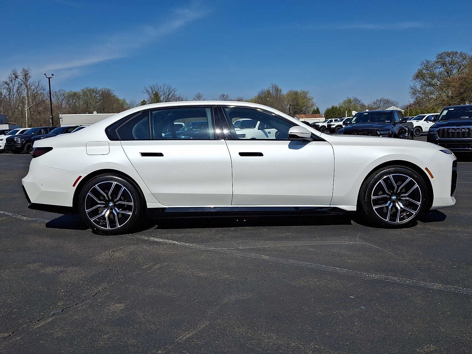 Used 2025 Mineral White Metallic BMW 750e xDrive image 7