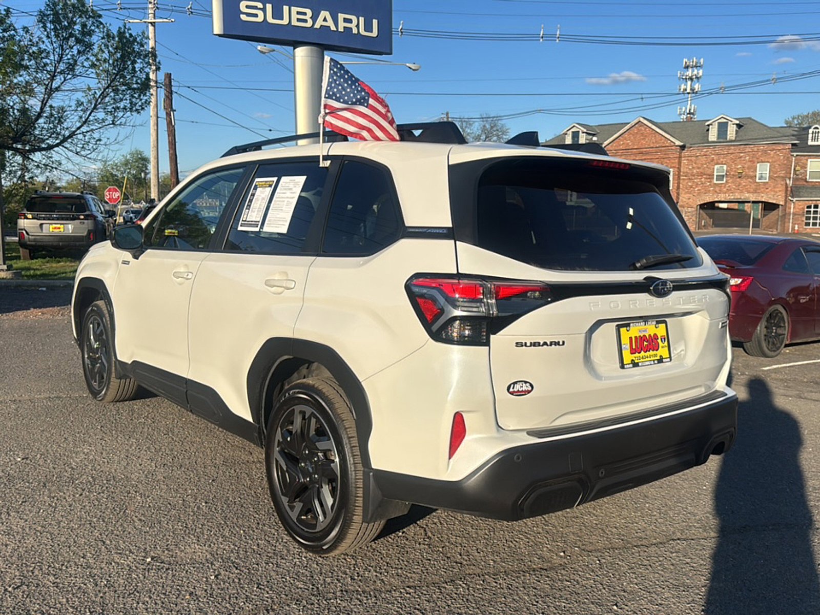 Used 2025 Crystal White Pearl Subaru Limited Hybrid image 7