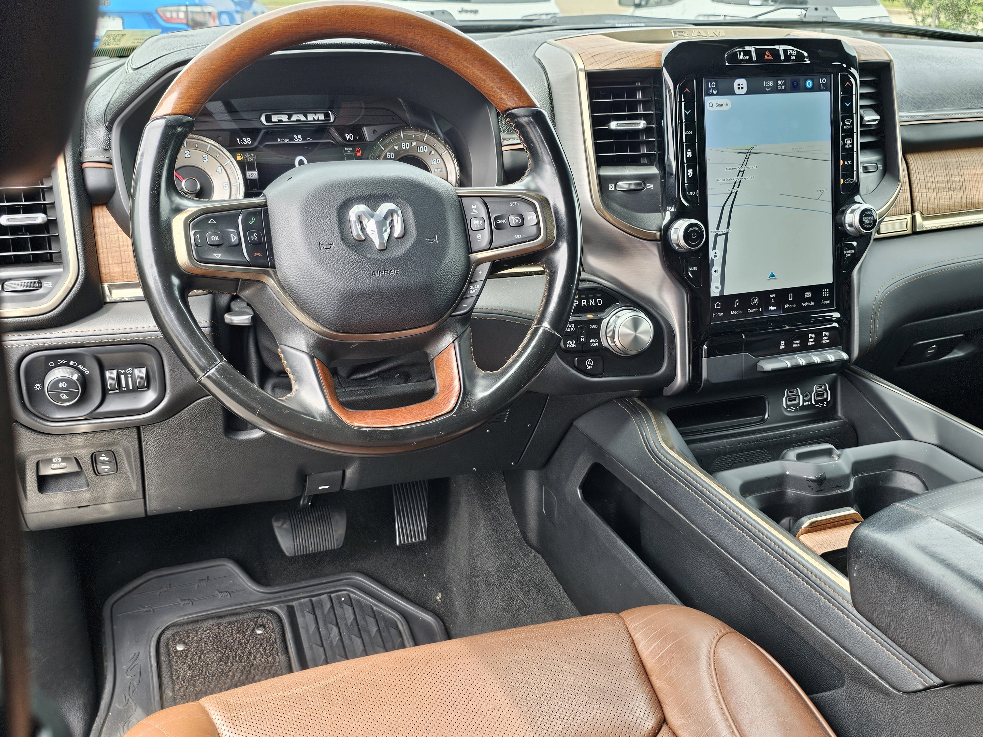 Used 2022 Diamond Black Crystal Pearlcoat Ram Longhorn image 36