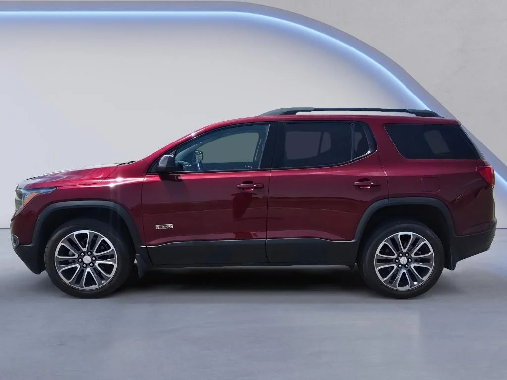 Used 2017 Crimson Red Tintcoat GMC SLT image 2