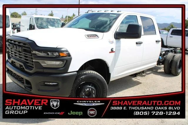 New 2026 Bright White Clear-Coat Exterior Paint RAM TRADESMAN Chassis Cab image 1