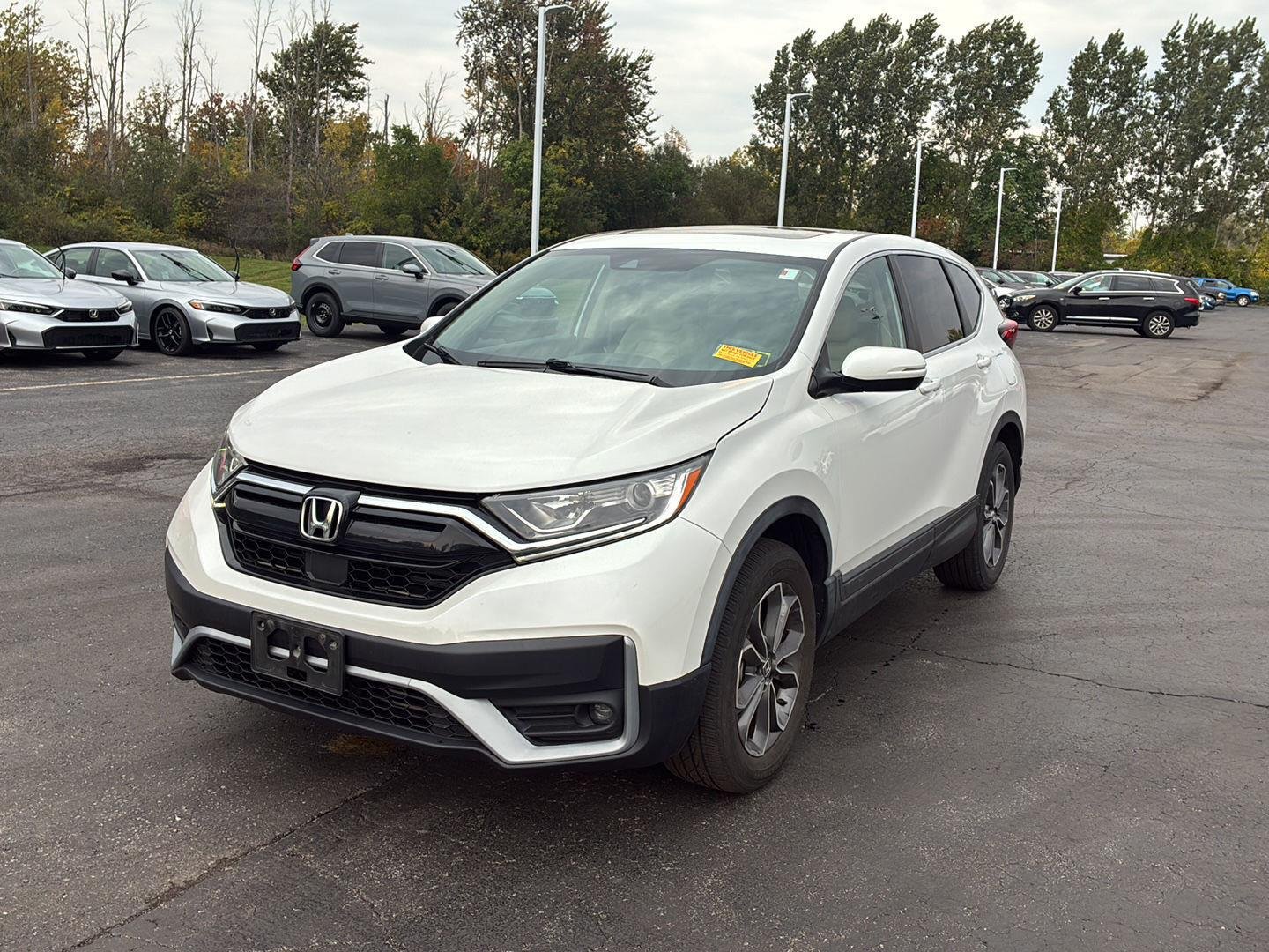 Used 2020 Platinum White Pearl Honda EX image 16