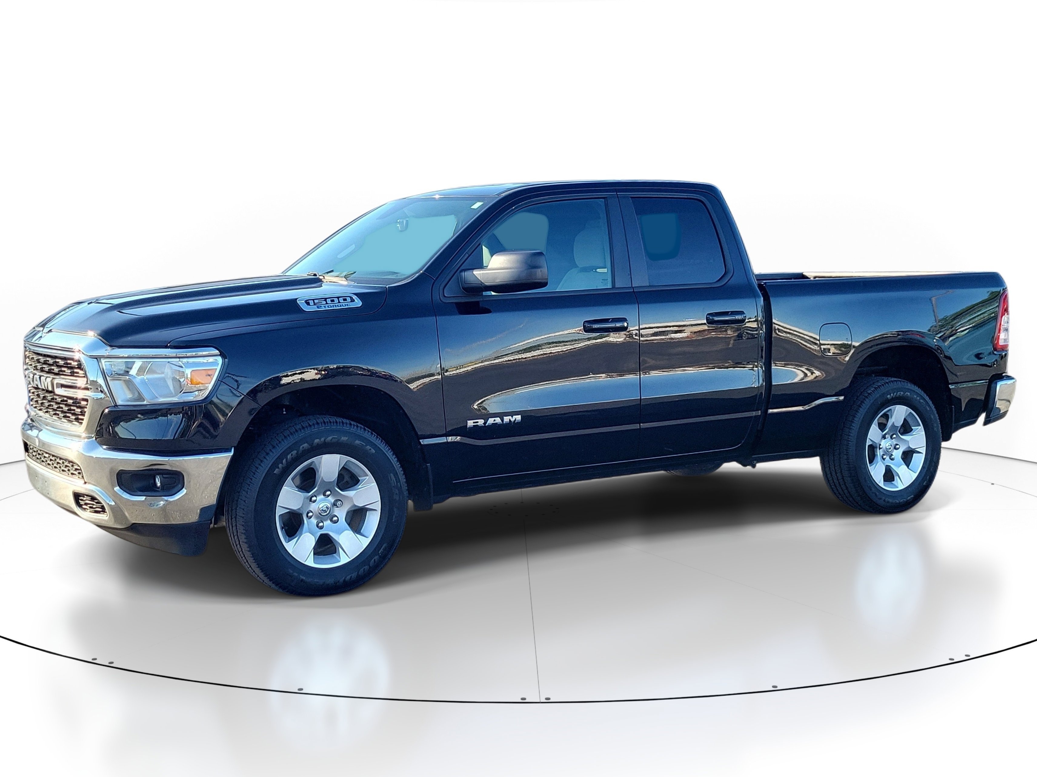 Used 2022 Diamond Black Crystal Pearlcoat Ram Big Horn image 1