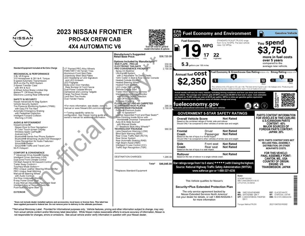 Used 2023 White Nissan PRO-4X image 13