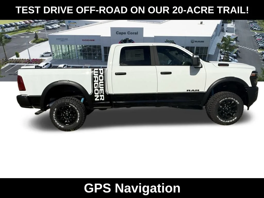 New 2026 Bright White Clear-Coat Exterior Paint RAM Power Wagon image 3