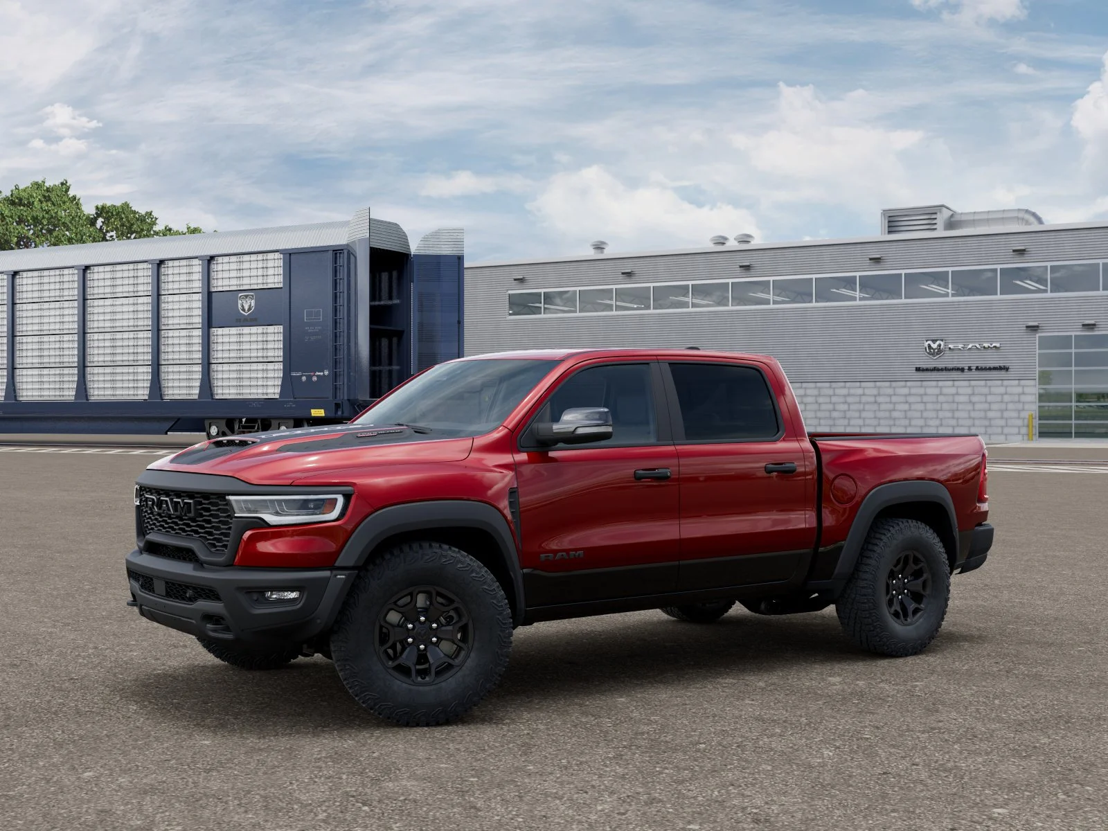 New 2026 Molten Red Pearl-Coat Exterior Paint RAM RHO image 2