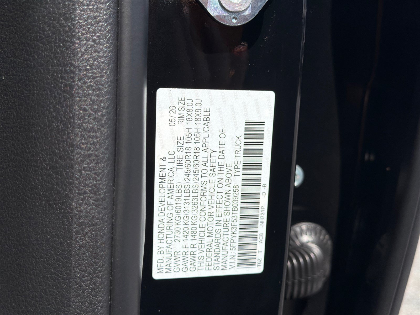 New 2026 Crystal Black Pearl Honda RTL image 28