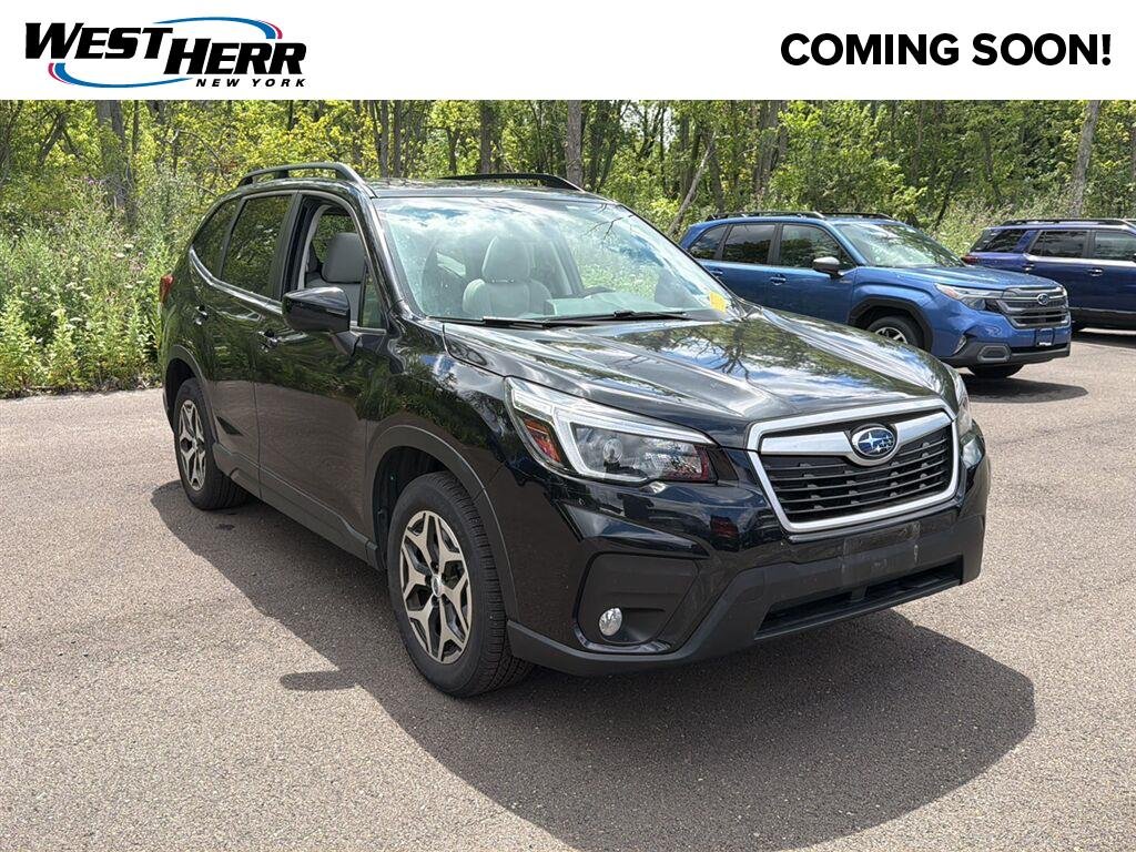 Used 2021 Crystal Black Silica Subaru Premium image 1