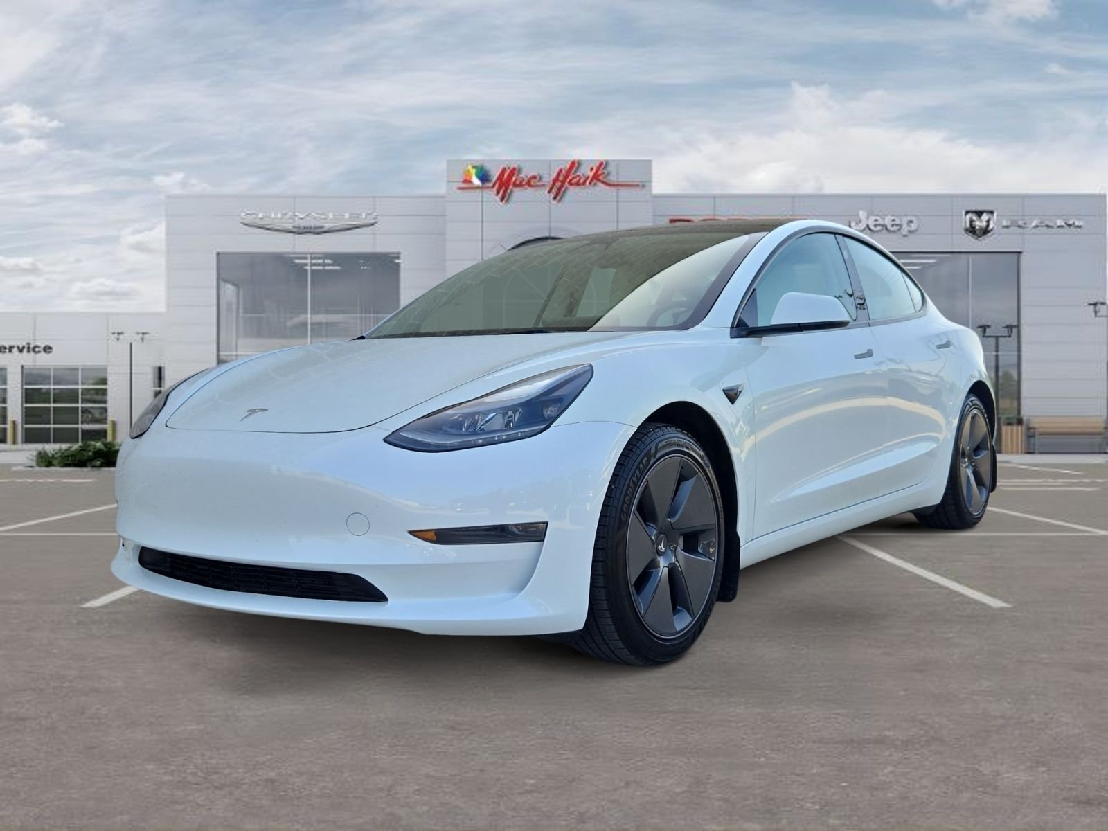 Used 2023 White Tesla Base image 1