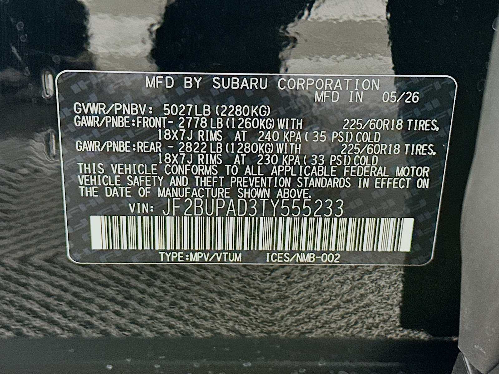 New 2026 CRYSTAL BLACK SILICA Subaru Premium image 29