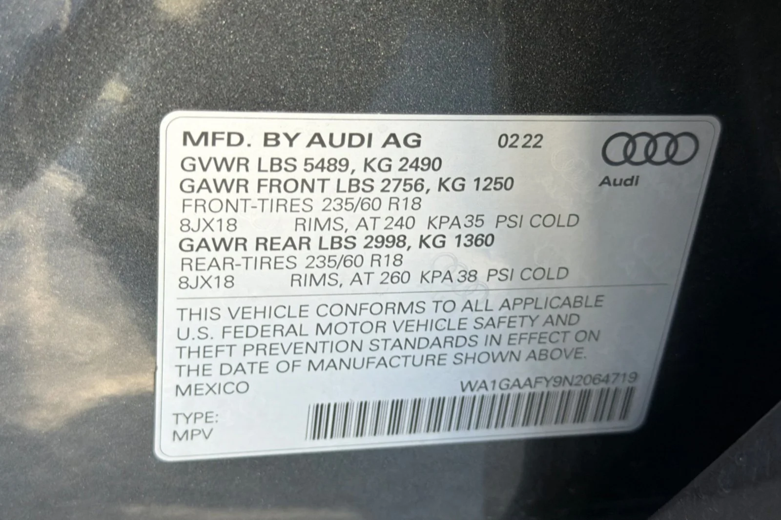 Used 2022 GREY Audi S line Premium image 27