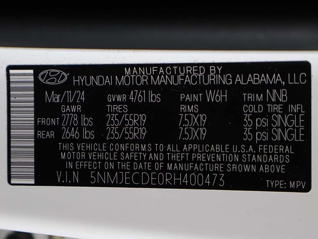 Certified Used 2024 White Hyundai Limited image 52