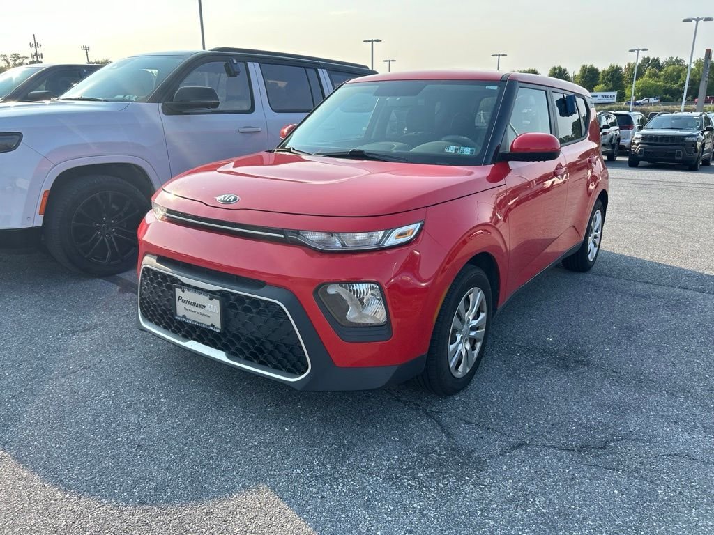 Used 2021 Red Kia LX image 1