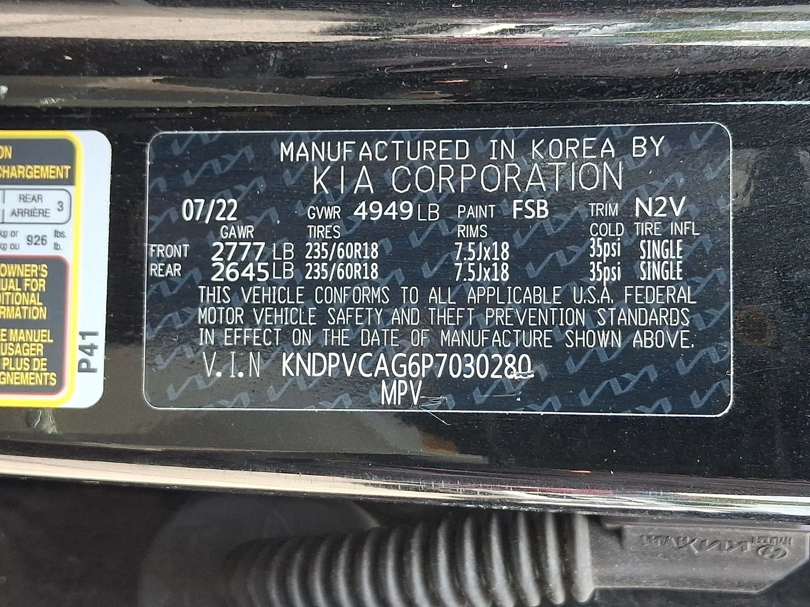 Used 2023 Black Kia EX image 28