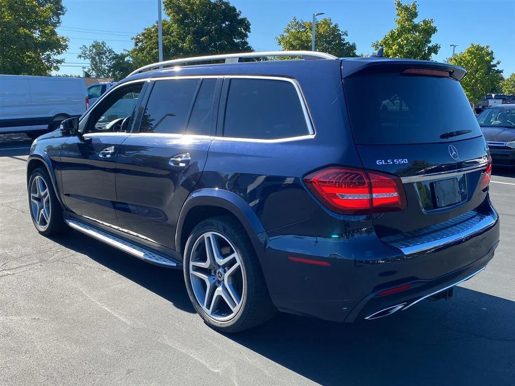 Used 2018 Lunar Blue Metallic Mercedes-Benz GLS 550 image 9