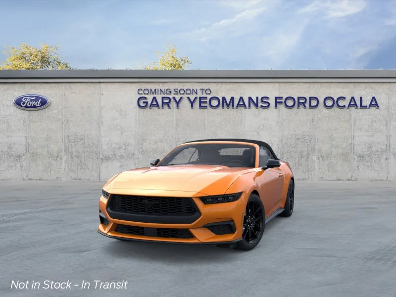 New 2026 Orange Fury Metallic Tri-coat Ford EcoBoost® Convertible image 2