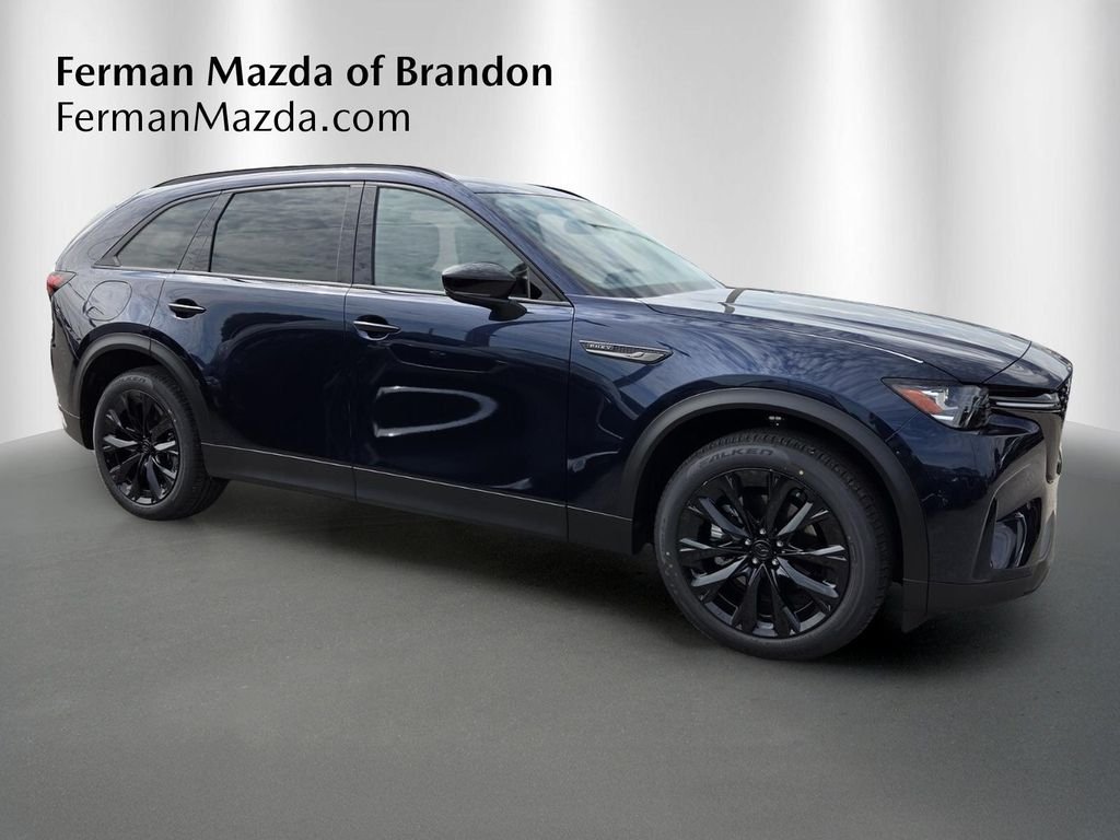 New 2026 Deep Crystal Blue Mica Mazda Premium Sport AWD image 1